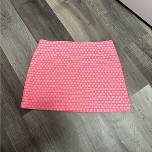 Lilly Pulitzer Pink Geometric Mini Skirt